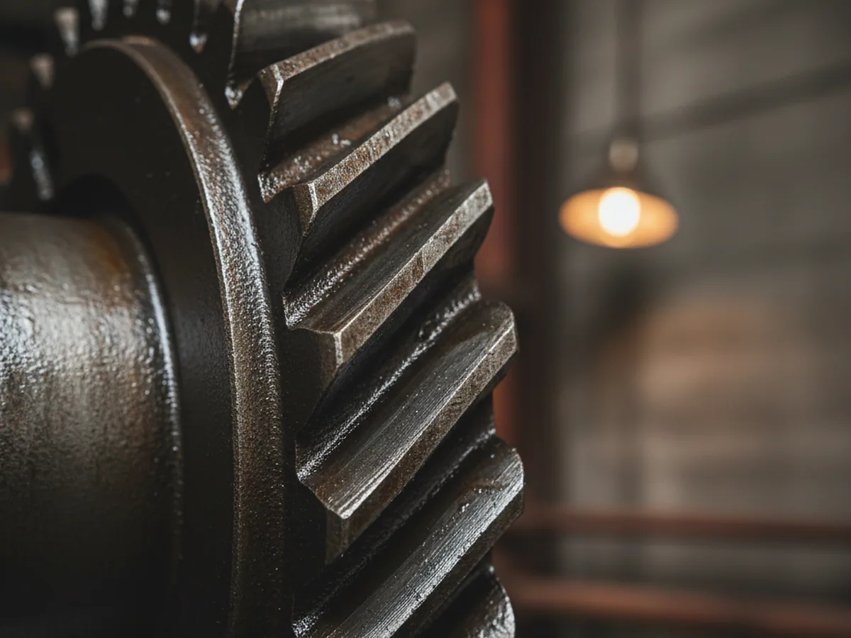 Forklift seat on the assembly line at the seat manufacturer