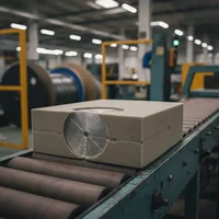 Moulded seat cushion foam leaving the foaming line