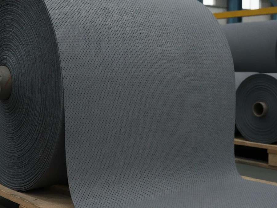 PVC cover material rolled and staged for YJ03 agricultural machinery seats