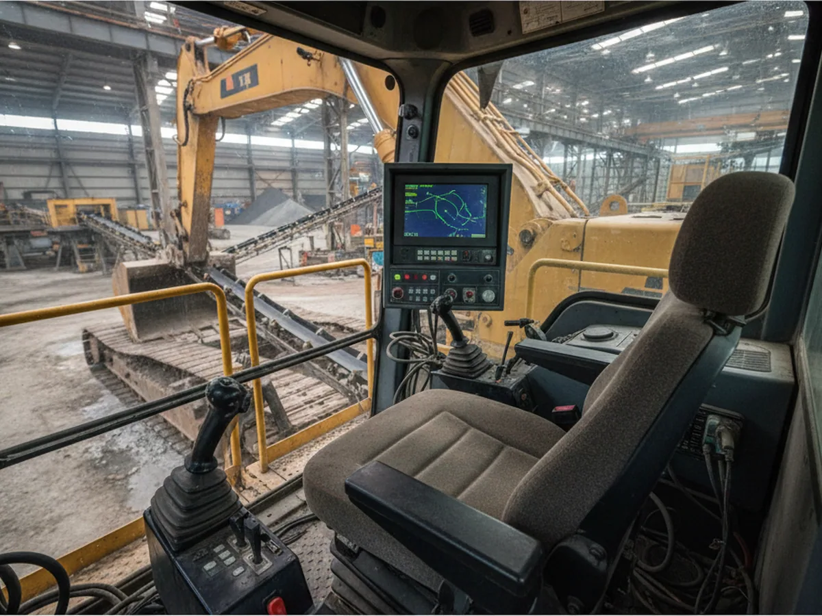 Loose broken ground at a working site