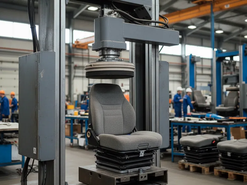 Test machine in the in-house seat test centre