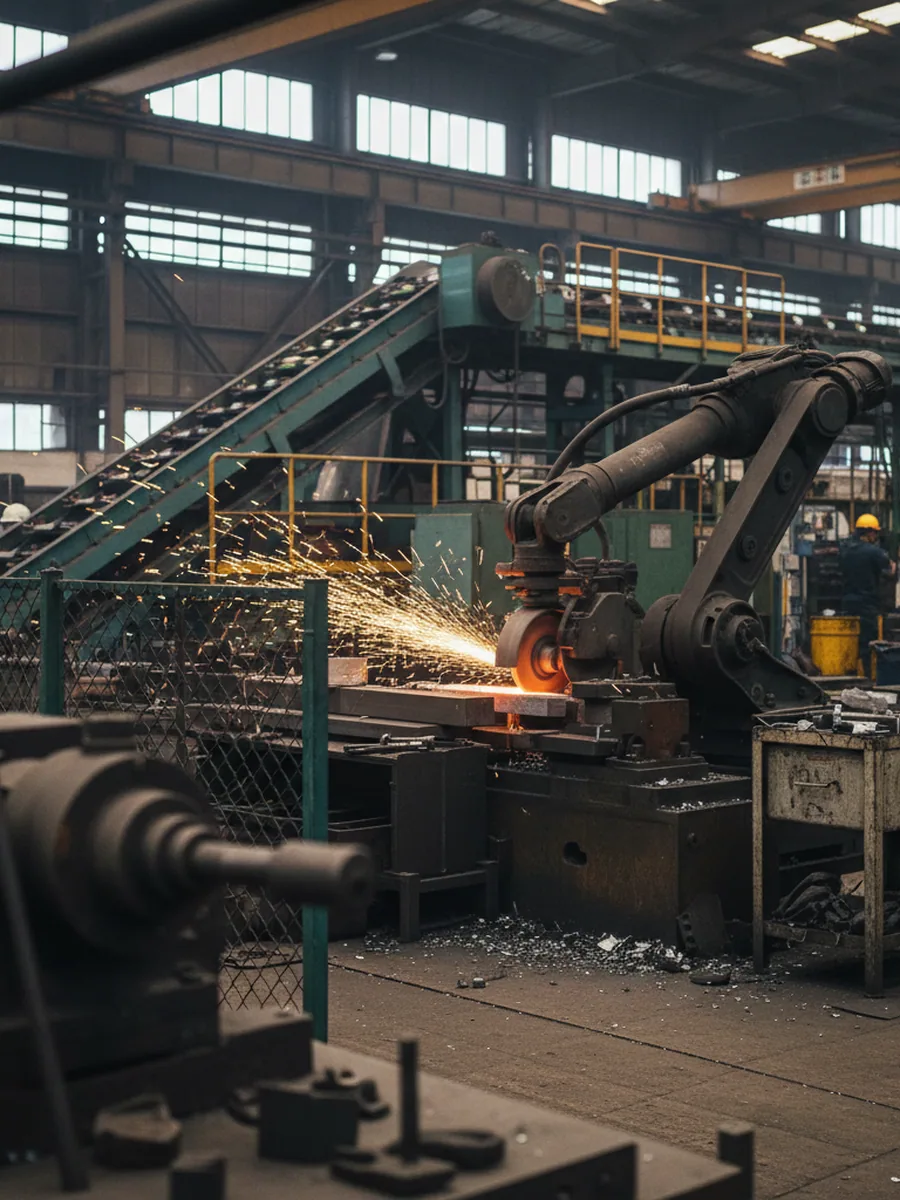 Assembly aisle inside the 35,000 square metre seat plant