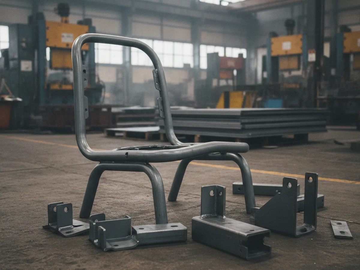 Machined steel bracket components