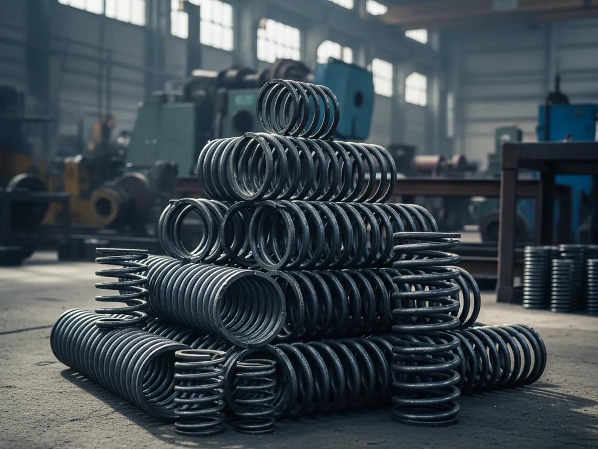Steel coil springs of the mechanical suspension used on the KL01 and YS2-8 seats