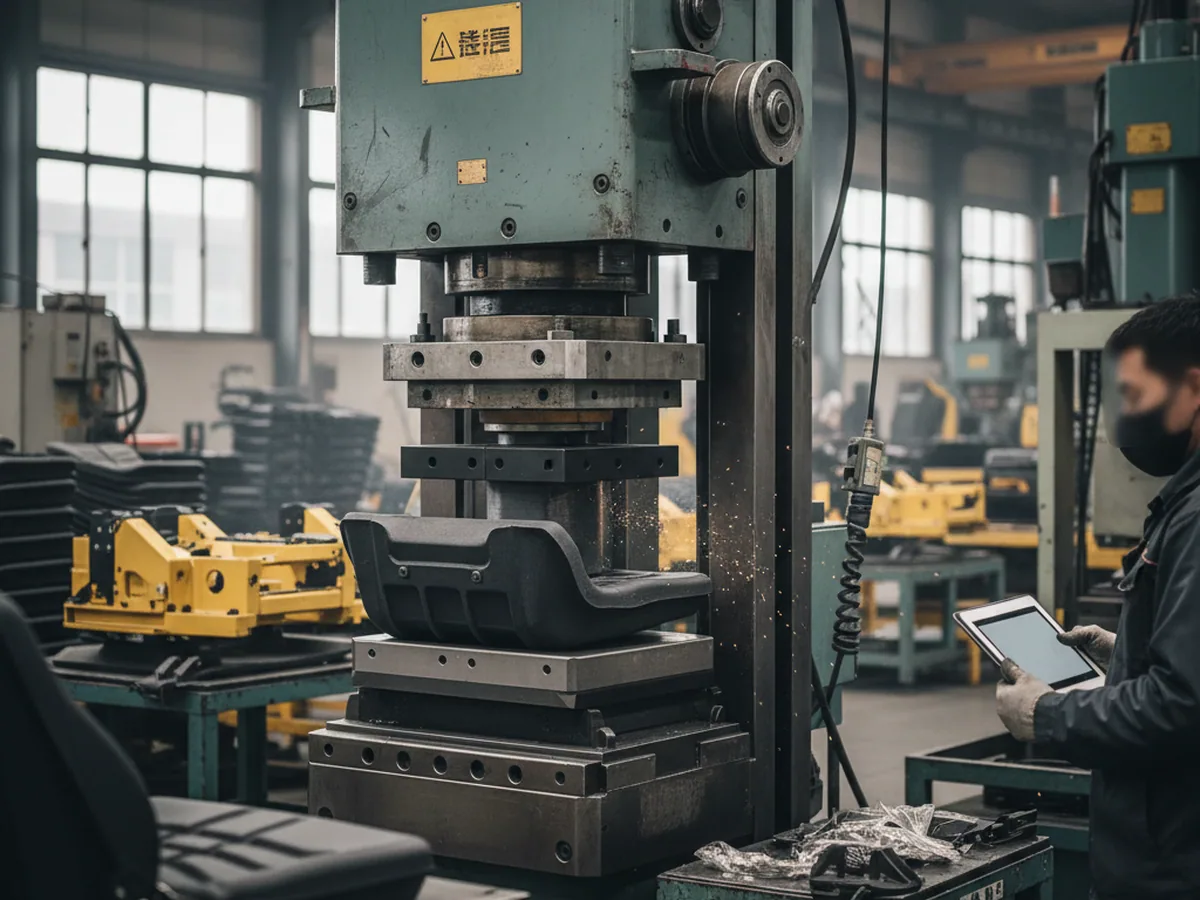 Press tool from the shop that builds the construction seat range
