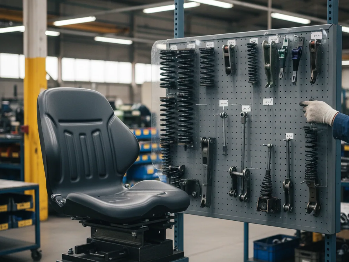 Suspension components behind the tractor seat selection guide