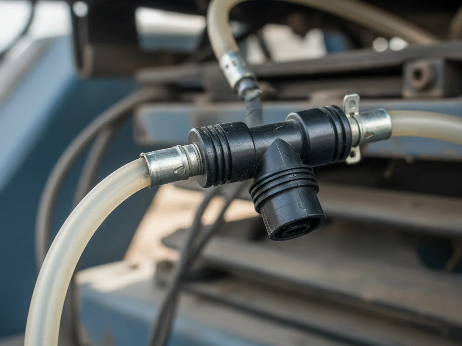 Supply connector a YJ03 air suspension tractor seat is fed from